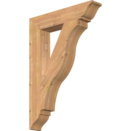 Ekena Millwork Funston Traditional Smooth Bracket, Western Red Cedar, 5 1/2"W x 30"D x 42"H BKT06X30X42FST01SWR